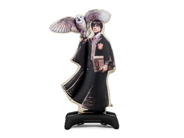Обложка книги «Standing foil balloon Harry Potter with Hedwig, 90x145 cm, black»
