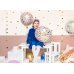 Foil balloon Happy Birthday, 35cm, light pink