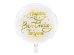 Foil balloon Happy Birthday To You, 35cm, white