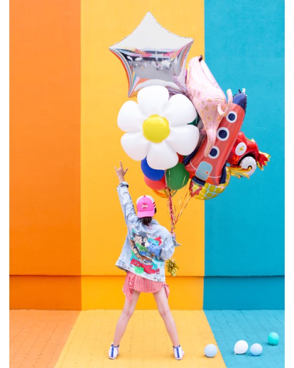 Foil balloon Rocket, 44x115cm, mix