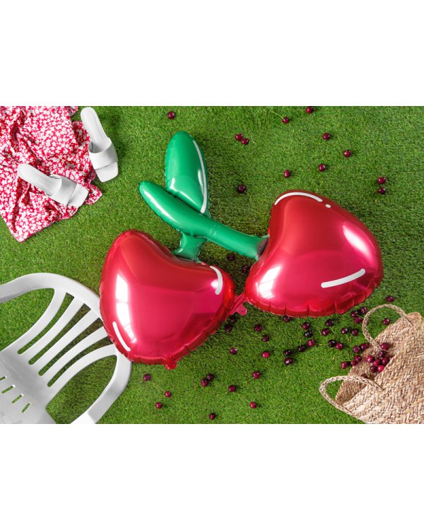 Foil balloon Cherry, 88x73cm, mix