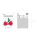 Foil balloon Cherry, 88x73cm, mix
