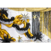 Foil balloon Star 3D, 95cm, black