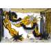 Foil balloon Star 3D, 70cm, black