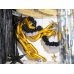 Foil balloon Star 3D, 70cm, black
