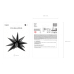Foil balloon Star 3D, 70cm, black