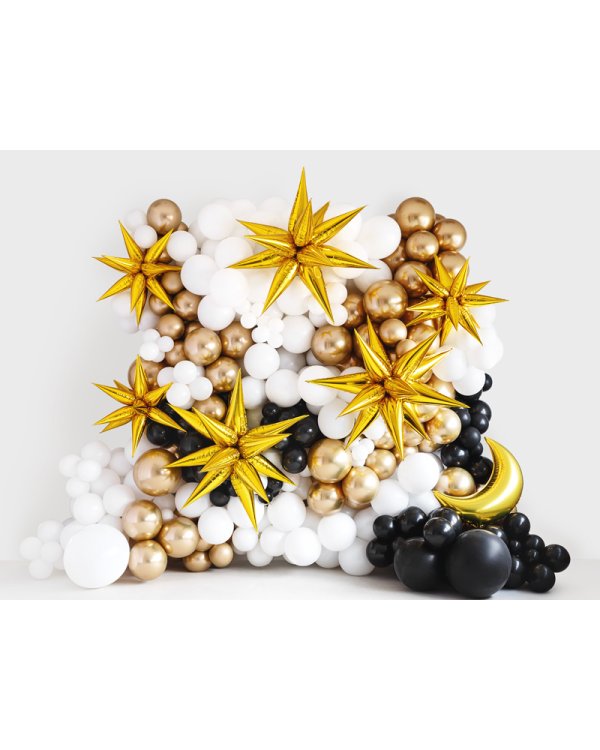 Foil balloon Star 3D, 70cm, gold