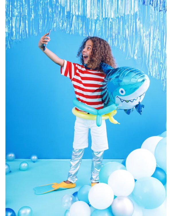Foil balloon Shark, 92x48cm, mix