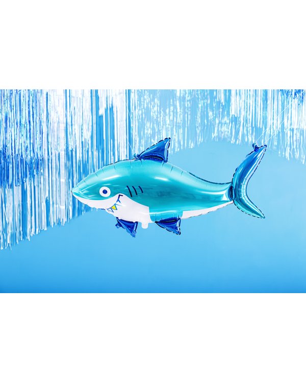 Foil balloon Shark, 92x48cm, mix