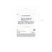 Foil Balloon Happy Birthday, 340x35cm, silver
