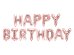 Foil Balloon Happy Birthday, 340x35cm, rose gold