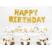 Foil Balloon Happy Birthday, 340x35cm, gold