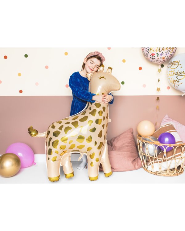 Foil balloon Giraffe, 80x102cm, mix