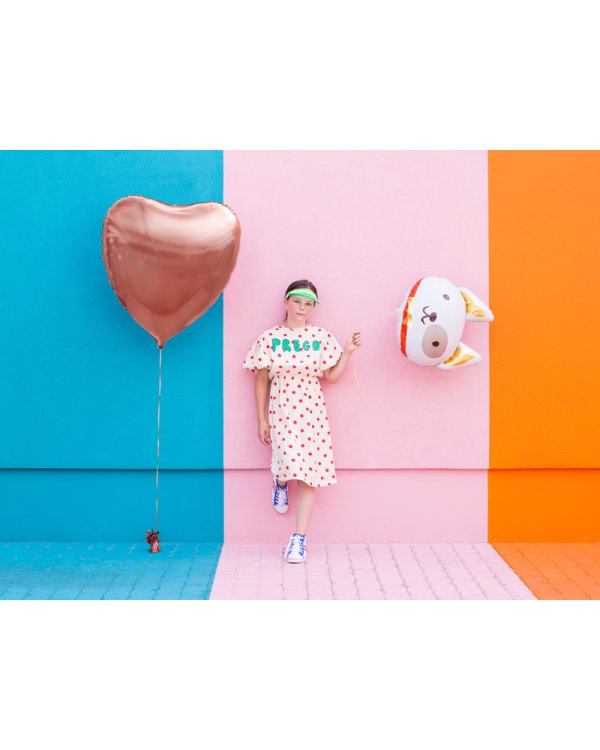 Foil balloon Heart, 72x73cm, rose gold