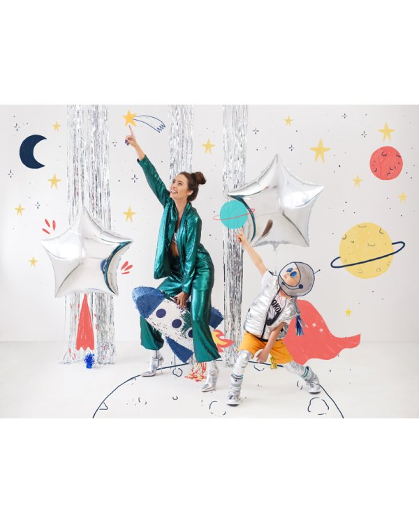 Foil balloon Star, 70cm, silver