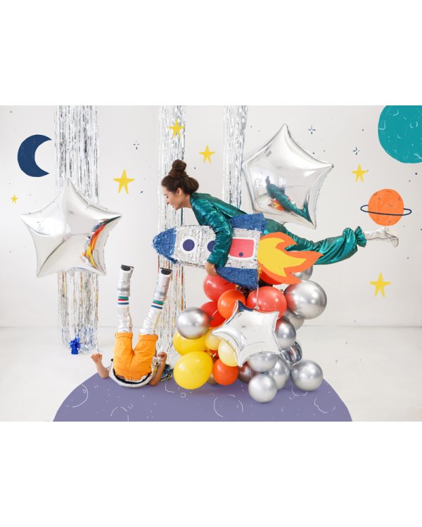 Foil balloon Star, 70cm, silver