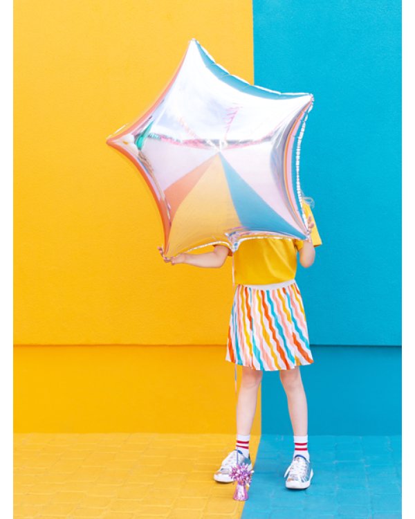 Foil balloon Star, 70cm, silver