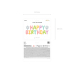 Foil Balloon Happy Birthday, 395x35cm, mix Foil Balloon Happy Birthday, 395x35cm, mix