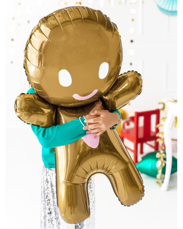 Foil Ballon Gingerbread Man, 58x86cm, mix