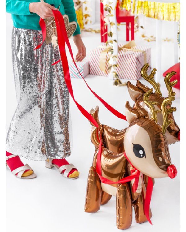 Foil balloon Reindeer, 50x62cm, mix