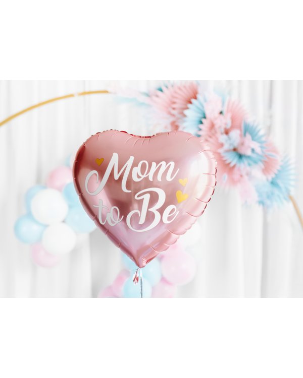 Foil balloon Mom to Be, 35cm, pink