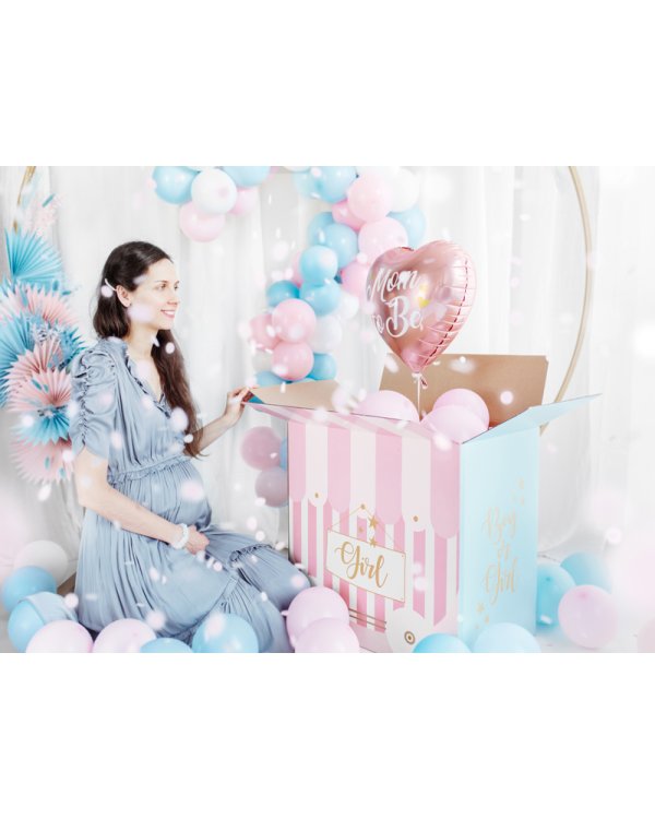Foil balloon Mom to Be, 35cm, pink