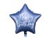 Foil balloon Happy Birthday, 40cm, navy blue