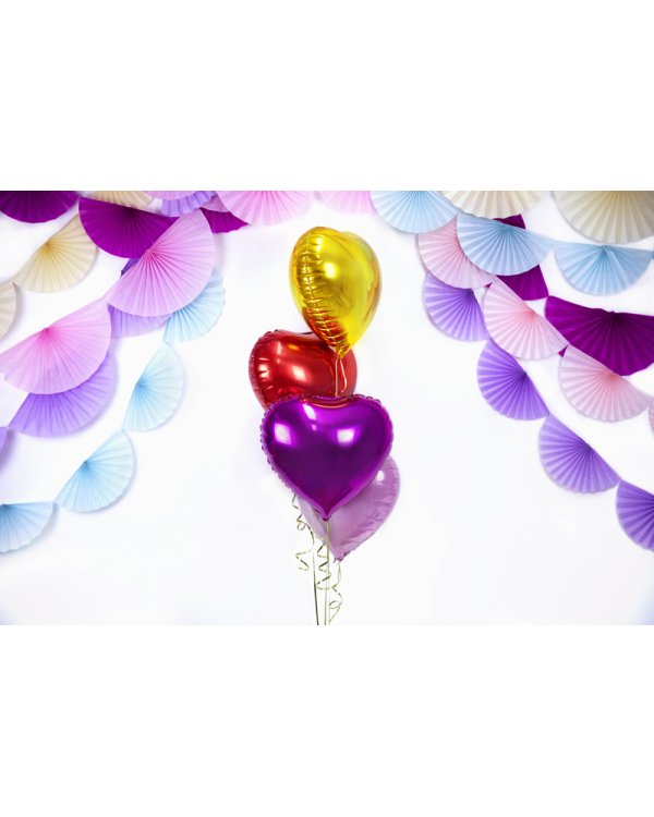 Foil Balloon Heart, 45cm, dark pink