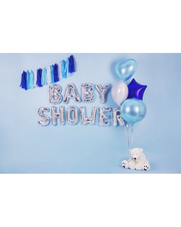Foil Balloon Heart, 45cm, white