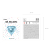 Foil Balloon Heart, 45cm, sky-blue