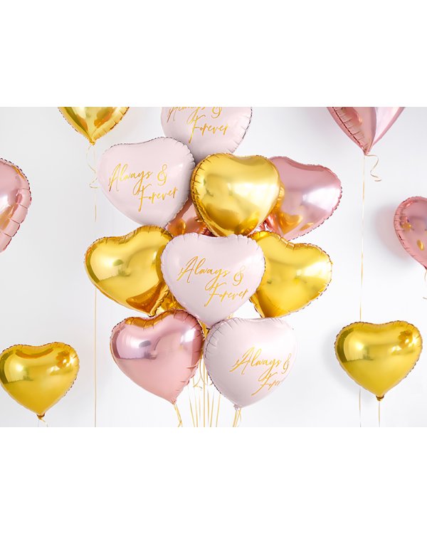 Foil Balloon Heart, 45cm, rose gold