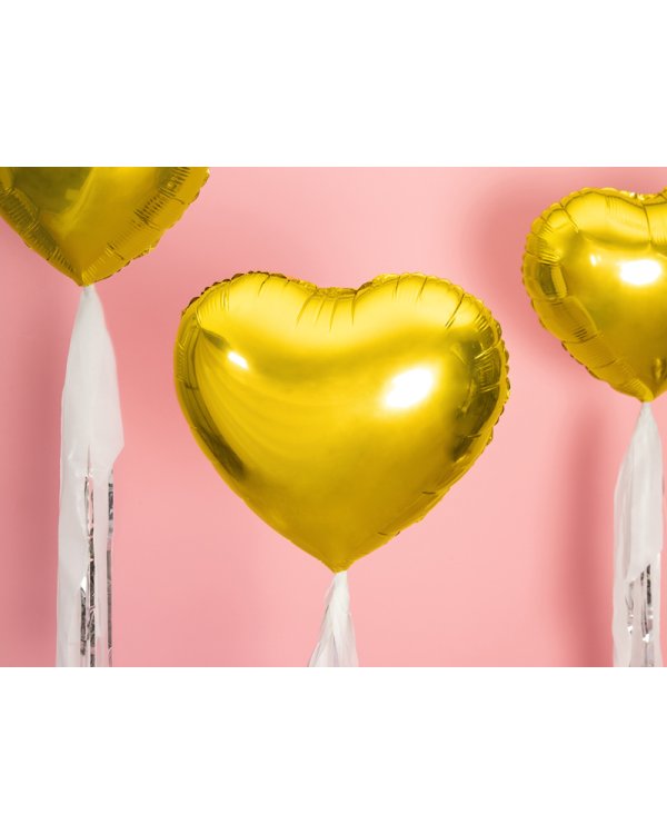 Foil Balloon Heart, 45cm, gold