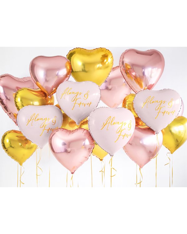 Foil Balloon Heart, 45cm, gold