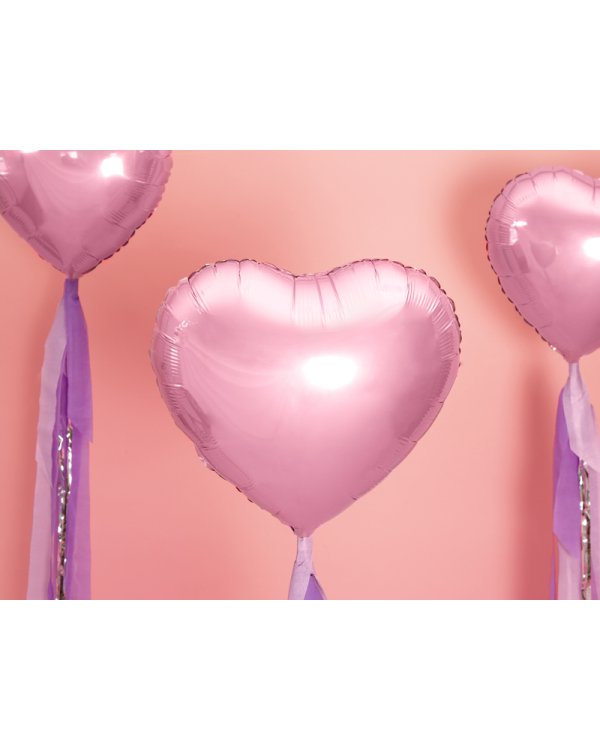 Foil Balloon Heart, 45cm, light pink