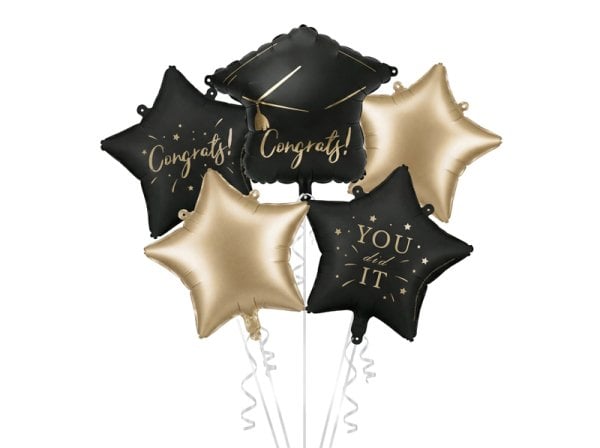 Обложка книги «Foil balloon set Congrats, mix (1 pkt / 5 pc.)»