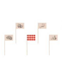 Food pickers BBQ, 15 cm, mix (1 pkt / 12 pc.)