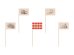 Food pickers BBQ, 15 cm, mix (1 pkt / 12 pc.)