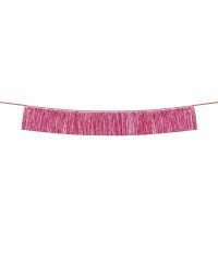 Fringe garland, pink