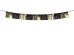 Обложка книги «Foil fringe garland, 300x25 cm, black and gold»