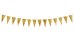Bunting, gold, 2.15 m