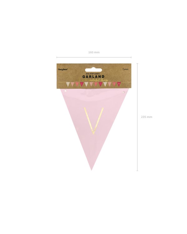 Bunting Valentines, mix, 2.1 m