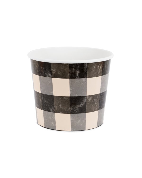 Snack buckets Check pattern, 14 cm, mix (1 pkt / 2 pc.)