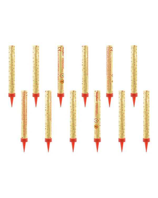 Cake fountains, gold, 12 cm (1 pkt / 12 pc.)