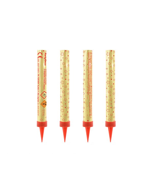 Cake fountains, gold, 12 cm (1 pkt / 4 pc.)