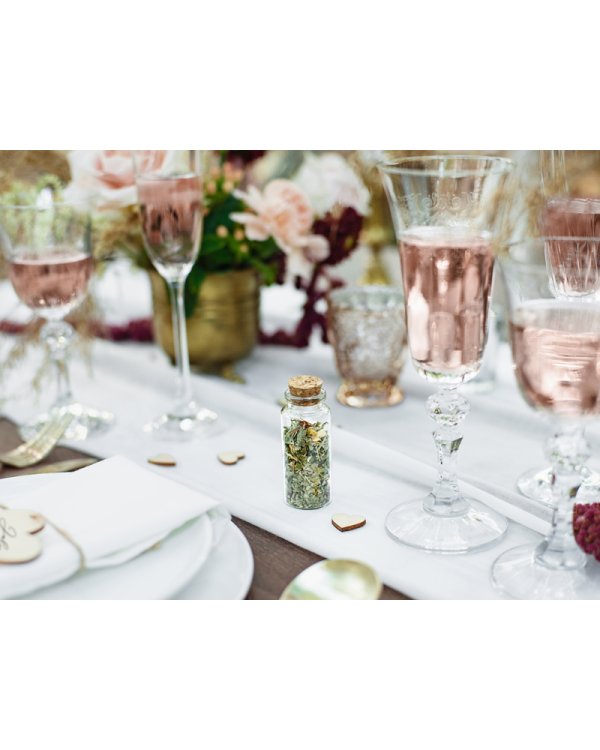 Glass bottles with cork plug, 7.5cm (1 pkt / 12 pc.)