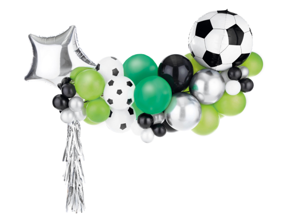 Balloon garland - Football, mix, 150x126cm Balloon garland - Football, mix, 150x126cm