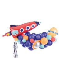 Balloon garland - Rocket, mix, 154x130cm