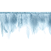 Feather garland, light misty blue, lenght 1m Feather garland, light misty blue, lenght 1m