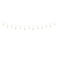 Garland Feathers, white, 1.6m