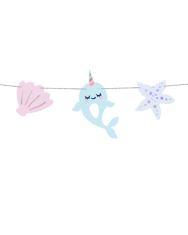 Garland Narwhal, mix, 1m